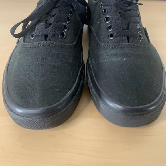 Vans Off The Wall Black Canvas Shoes size 9.5Mens/11Womens - Picture 4 of 9